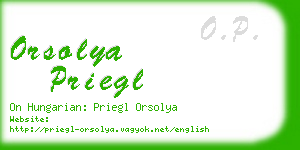 orsolya priegl business card